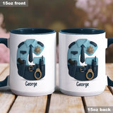 Police Custom Alphabet, Custom Initial - Personalized Police Officer Accent Mug
