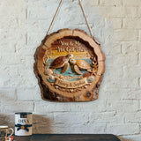 You & Me We Got This - Personalized Turtle 2 Layered Wood Sign / Wood Plaque