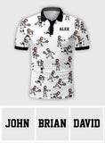 Gift For Tennis Dad, Husband, Son - Personalized Tennis Polo Shirt