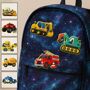 Cute Excavator - Personalized Kid Pin