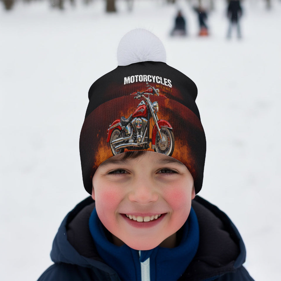 Motorcycles - Personalized Biker Beanie Hat