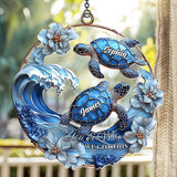 You & Me We Got This - Personalized Turtle Window Hanging Suncatcher Ornament