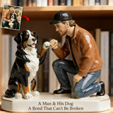 A Bond That Can't Be Broken - Personalized Dog Custom Shaped Acrylic Plaque