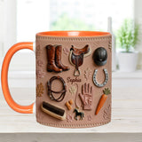 Love Horses - Personalized Horse Accent Mug