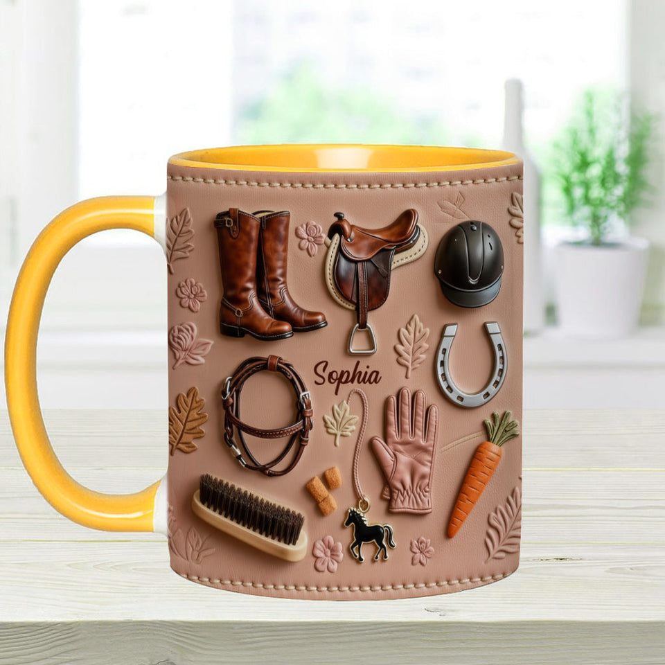 Love Horses - Personalized Horse Accent Mug
