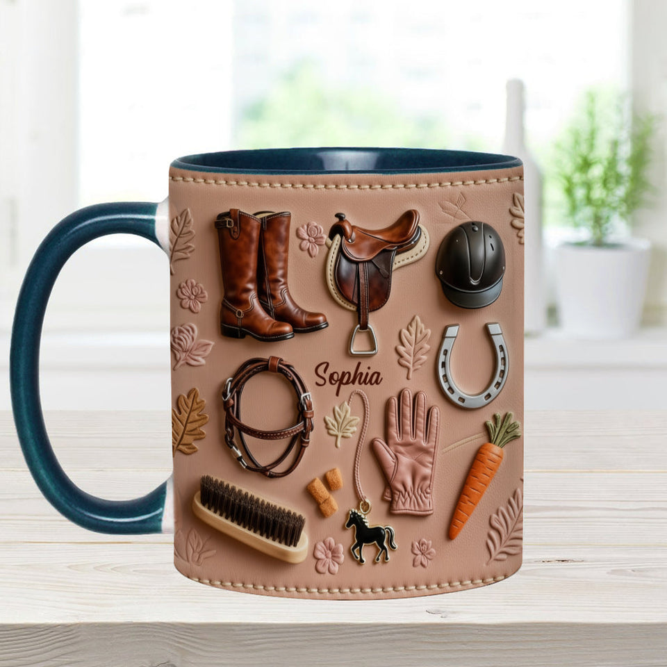 Love Horses - Personalized Horse Accent Mug
