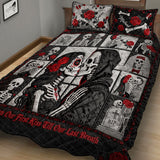 From Our First Kiss Till Our Last Breath - Personalized Couple Quilt Set