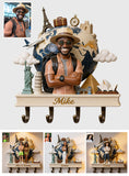 Travelling Lovers - Personalized Travelling Custom Shaped Hanging Rack