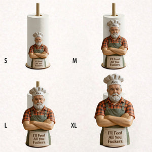 Best Chef In The World - Personalized Father Paper Towel Stand