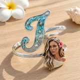 Beach Trip Accessories - Personalized Sea Lover Shaped Cuff Bracelet