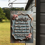 Mom's Shit List - Personalized Mother Rectangle Metal Sign