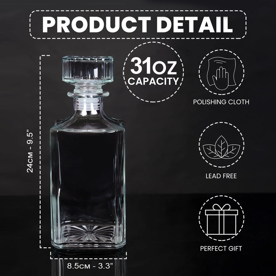 I like Whiskey And Guns And Maybe 3 People - Personalized Whisky Whiskey Decanter Set