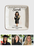 New Begining - Personalized Graduation Fully Printed Jewelry Dish