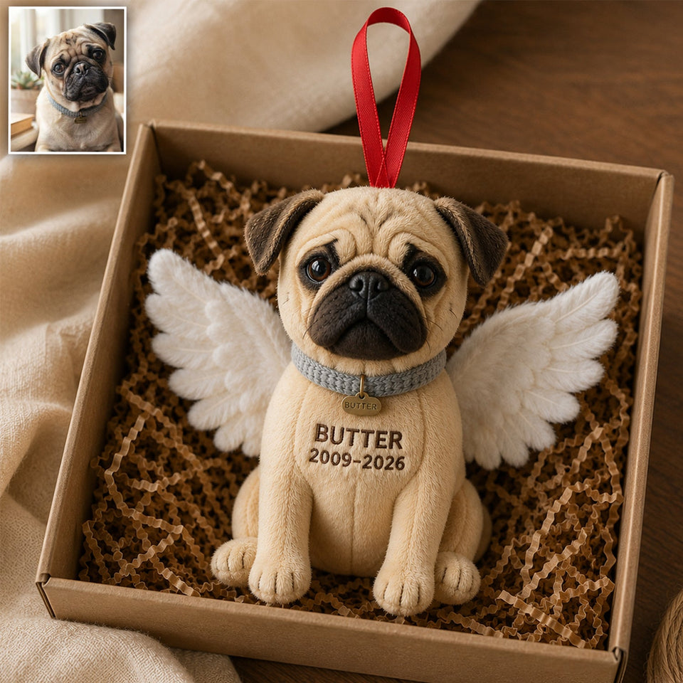 I'm Always With You - Personalized Dog Plush Ornament