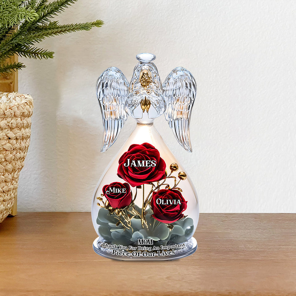 Thank You Mom For Being An Important Piece Of My Life - Personalized Mother Custom Shaped Acrylic Plaque