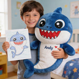 My Fantasy Friends, Custom From Your Kid's Drawing - Personalized Kid Premium Faux Fur Pillow
