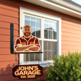 Custom Any Photo, Best Gift For Mom & Grandma - Personalized Father Wooden Wall Mount Sign