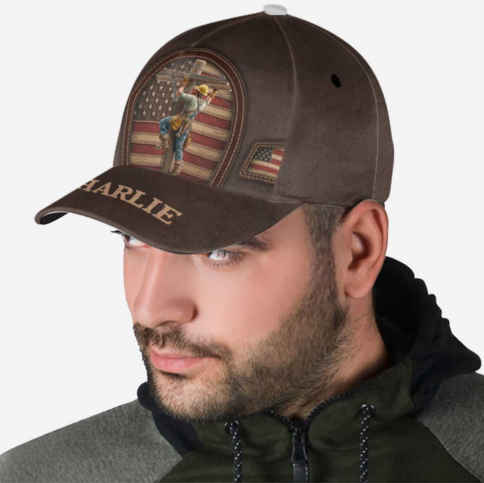 Strength Of The Line - Personalized Lineman Classic Cap