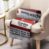 A Hug from Heaven - Personalized Memorial Blanket