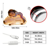 Sleeping Cute Animals Custom Photo - Personalized Kid Acrylic LED Night Light