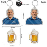 Alcoholic Beverage Fan, Beer, Cocktail, Whiskey, Wine... Lovers - Personalized Alcoholic beverage Premium Keychain With Charms
