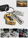 Custom Vehicle Keychain From Any Photo - Personalized Car Lover Premium Keychain With Charms