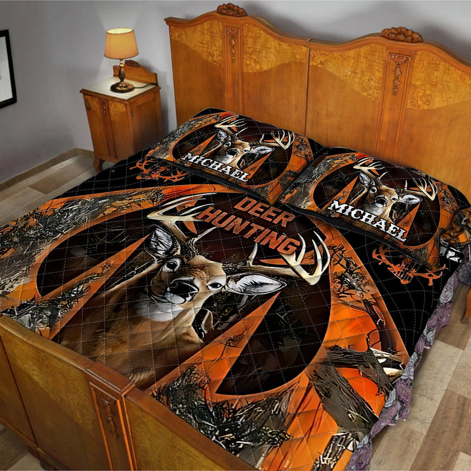 Love Hunting - Personalized Hunting Quilt Set