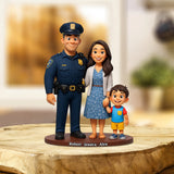 Serve and Protect - Personalized Police Officer Custom Shaped Acrylic Plaque