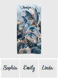 Ocean Dolphin - Personalized Dolphin Quick-dry Beach Towel/ Bath Towel