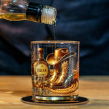 Cowboy Boots Hat - Personalized Whisky Whiskey Glass