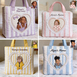 Unique Gift For Her/Mother/Grandma... - Personalized Mother Quilted Tote Bag