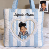Unique Gift For Her/Mother/Grandma... - Personalized Mother Quilted Tote Bag