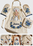 Master Cook - Personalized Cooking Apron, Oven Mitts & Pot Holder