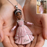 Any Kid Photo - Personalized Kid Shaped Metal Pendant Necklace