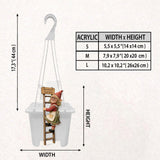 Funny Ladder Climbing Gnome - Personalized Gardening Hanging Pot