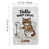 Funny Pet Bathroom Towel - Personalized Cat Towel