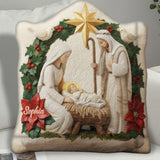 Ivory Blessing Jesus Is The Reason - Personalized Christian Faux Fur Shaped Pillow