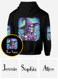 She Trained A Witch - Personalized Witch All Over Shirt