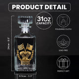 Powerful V8 Engine Car Lover Whiskey Decanter Set