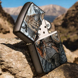 Viking Warrior and Raven - Personalized Viking Lighter
