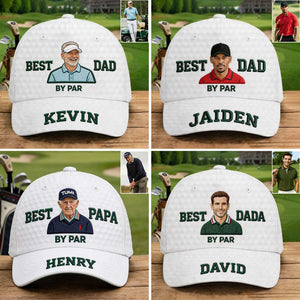Custom Any Photo Best Dad/Grandpa/Uncle.. - Personalized Golf Classic Cap