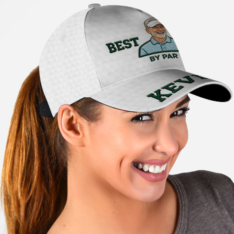 Custom Any Photo Best Dad/Grandpa/Uncle.. - Personalized Golf Classic Cap