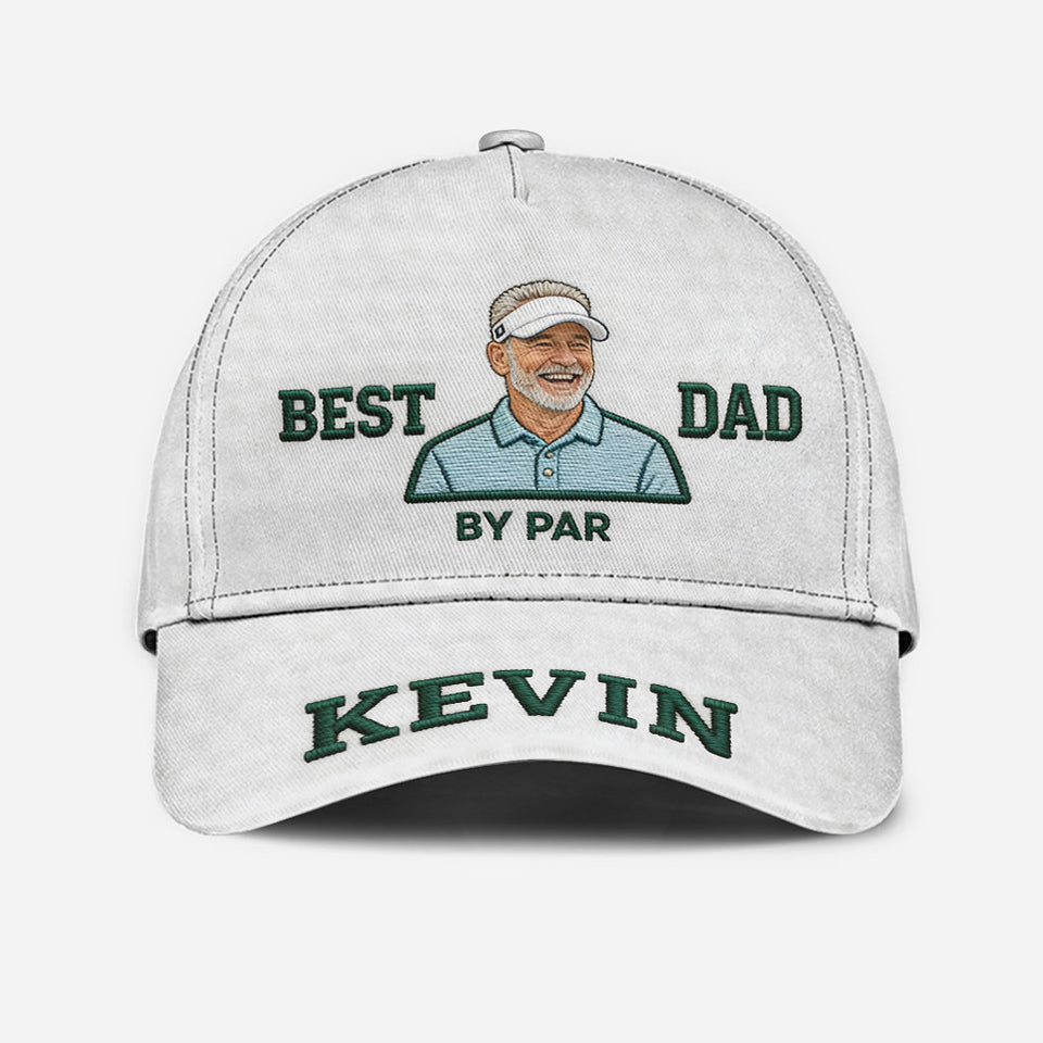 Custom Any Photo Best Dad/Grandpa/Uncle.. - Personalized Golf Classic Cap