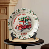 Grandma's Sweethearts - Personalized Grandma Ceramic Round Plate