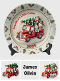 Grandma's Sweethearts - Personalized Grandma Ceramic Round Plate