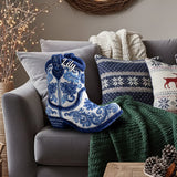 Strong Cowgirl - Personalized Cowgirl Faux Fur Shaped Pillow