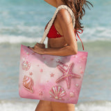 Summer Vibes - Personalized Sea Lover Beach Bag With Charms