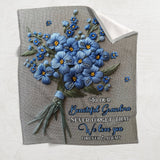 Never Forget I Love You - Personalized Grandma Blanket