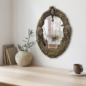 Witchy Vibe - Personalized Witch Wall Hanging Mirror