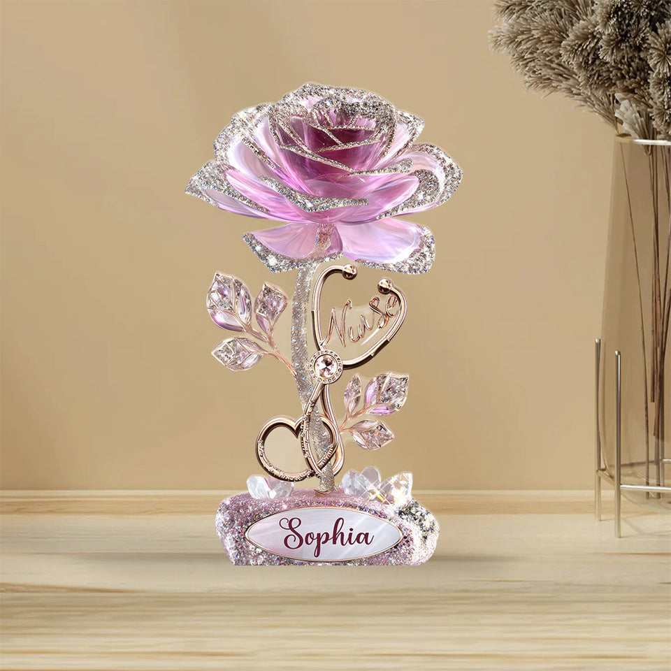 Nurse Life - Personalized Nurse Custom Shaped Acrylic Plaque